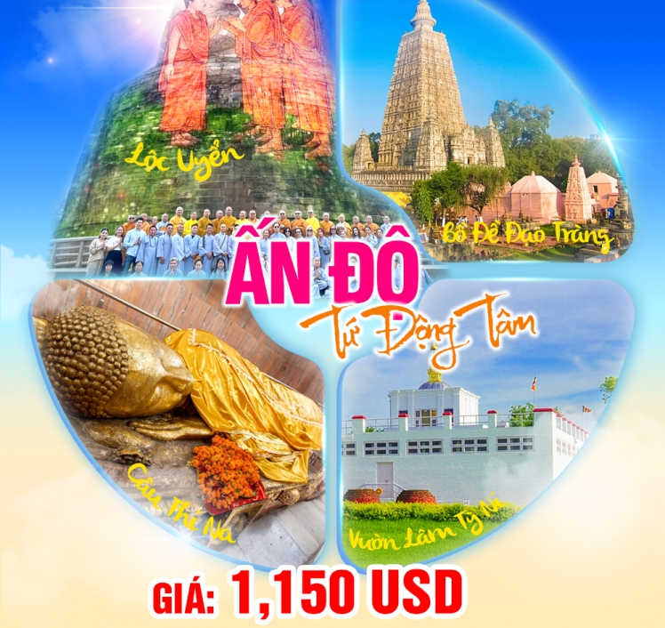 TOUR ẤN ĐỘ - TỨ ĐỘNG TÂM CAO CẤP 4 - 5 SAO