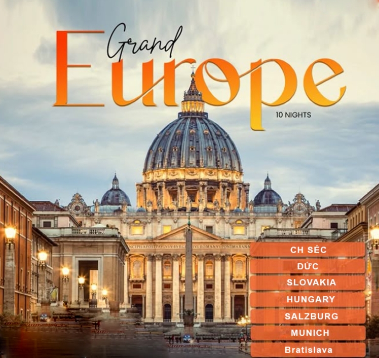 TOUR ĐỨC -  SÉC - SLOVAKIA - HUNGARY - AUSTRIA