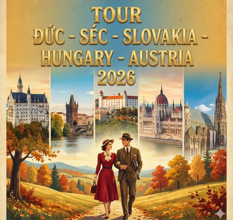 TOUR ĐỨC -  SÉC - SLOVAKIA - HUNGARY - AUSTRIA
